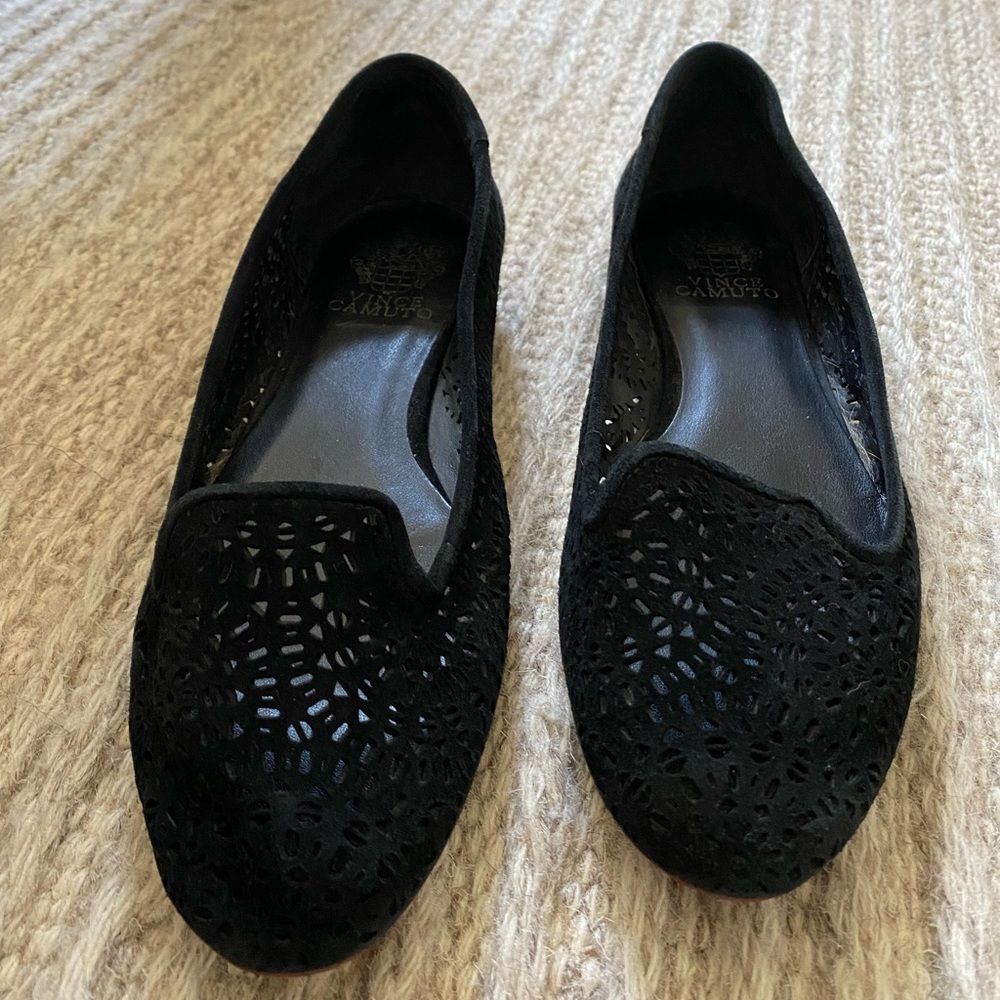 Black Vince Camuto loafers/flats, size 8